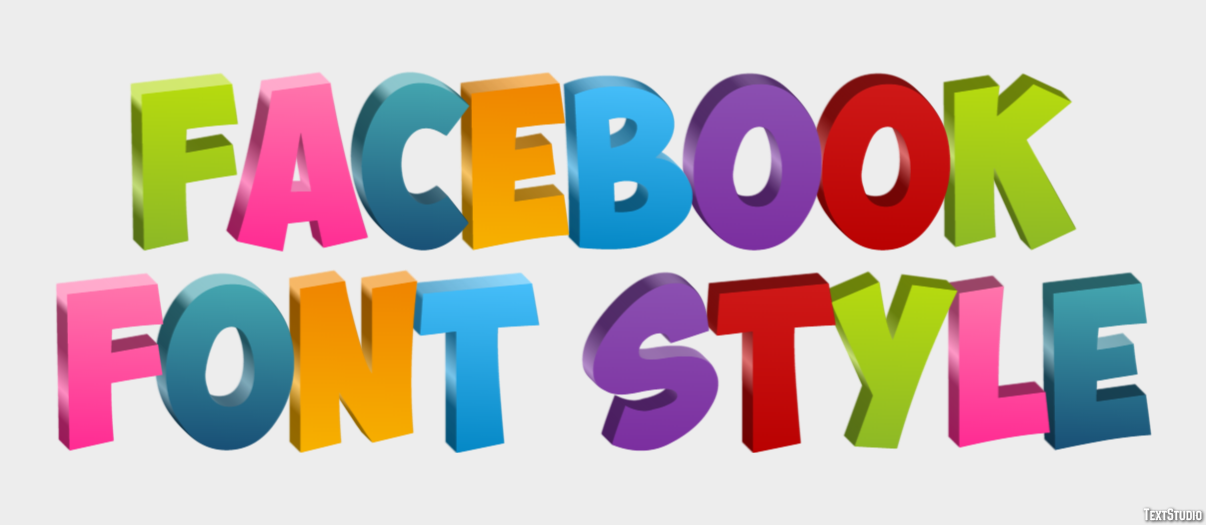 Facebook Font Style Effetto testo