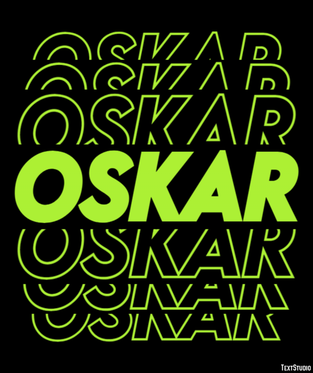 Oskar Texteffekt