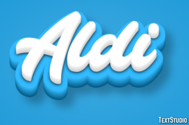 Aldi Effetto testo