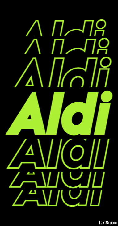 Aldi Efekt tekstowy