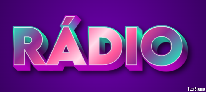 Rádio テキスト効果