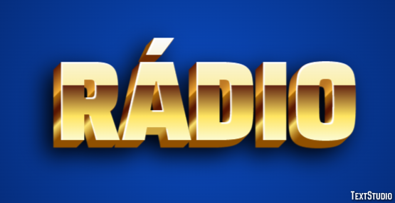 Rádio Efeito de texto