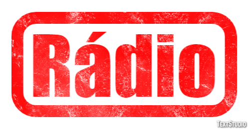 Rádio Efeito do texto