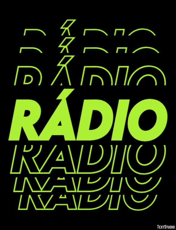 Rádio Efeito do texto