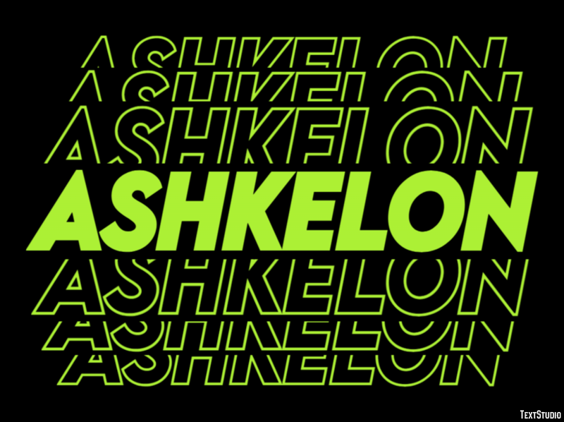 Ashkelon Efekt tekstowy