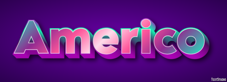 Americo Text effect