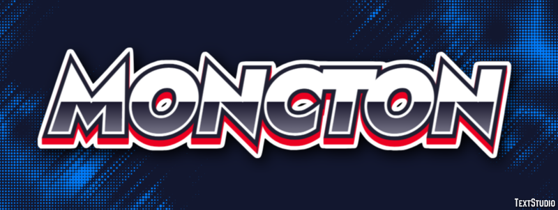 Moncton Efecto de Texto