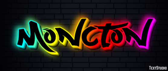 Moncton Efekt tekstowy