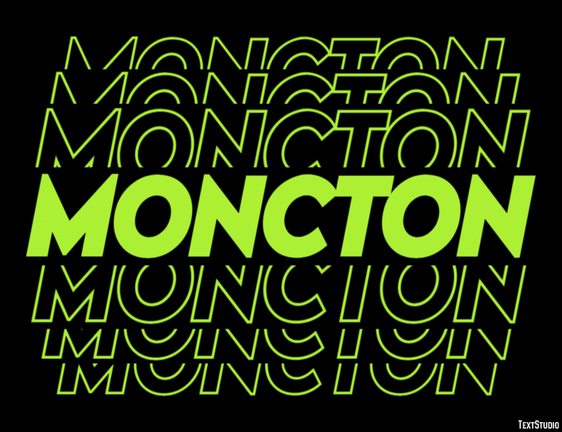 Moncton Efekt tekstowy