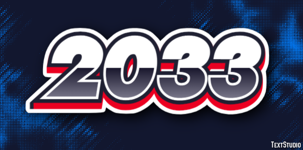 2033 Texteffekt