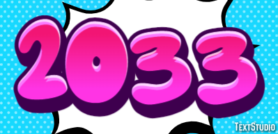 2033 Texteffekt
