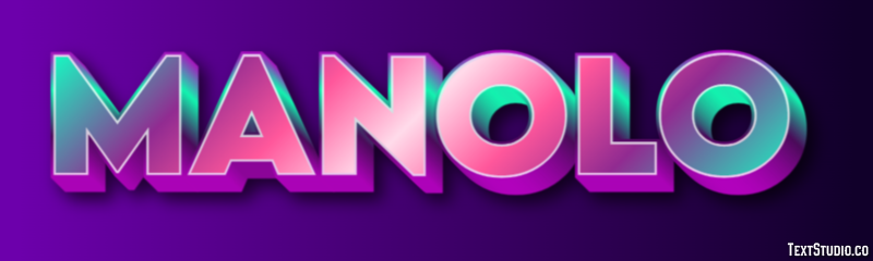 Manolo Effetto testo
