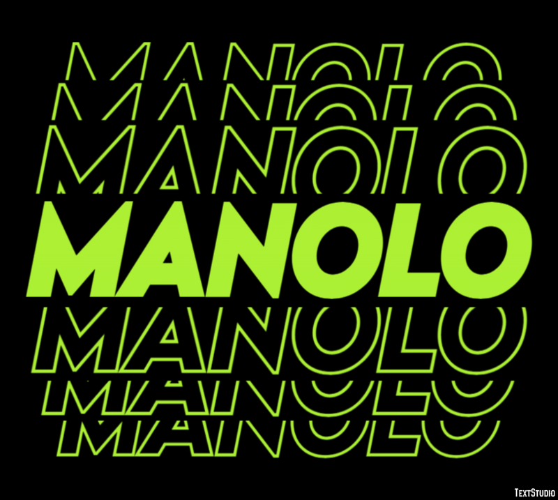 Manolo Texteffekt