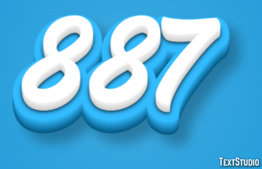 887 Text Effect