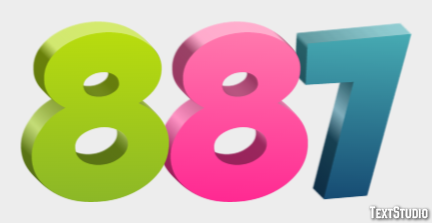 887 Text Effect
