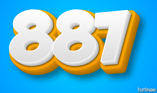 887 Text Effect