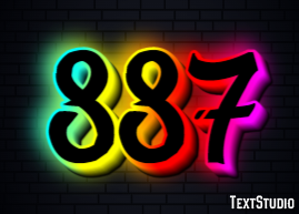 887 Text effect