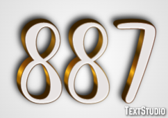 887 Text effect
