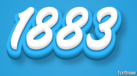 1883 Text Effect