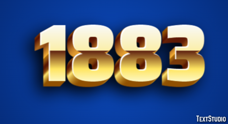 1883 Text Effect