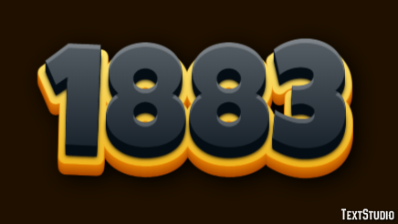 1883 Text Effect