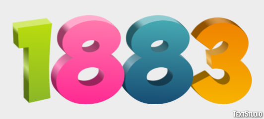 1883 Text Effect