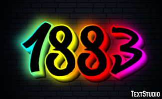 1883 Text Effect