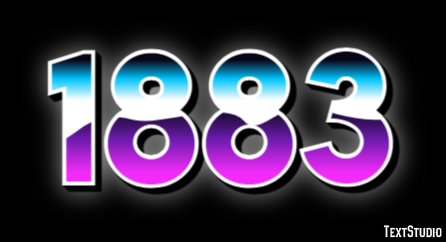 1883 Text Effect