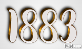 1883 Text Effect