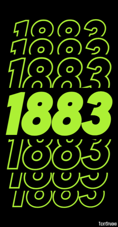 1883 Text Effect