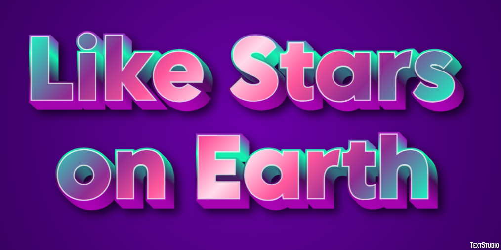 Like Stars on Earth Effetto testo