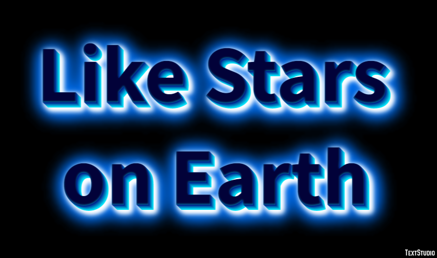 Like Stars on Earth Text Effect