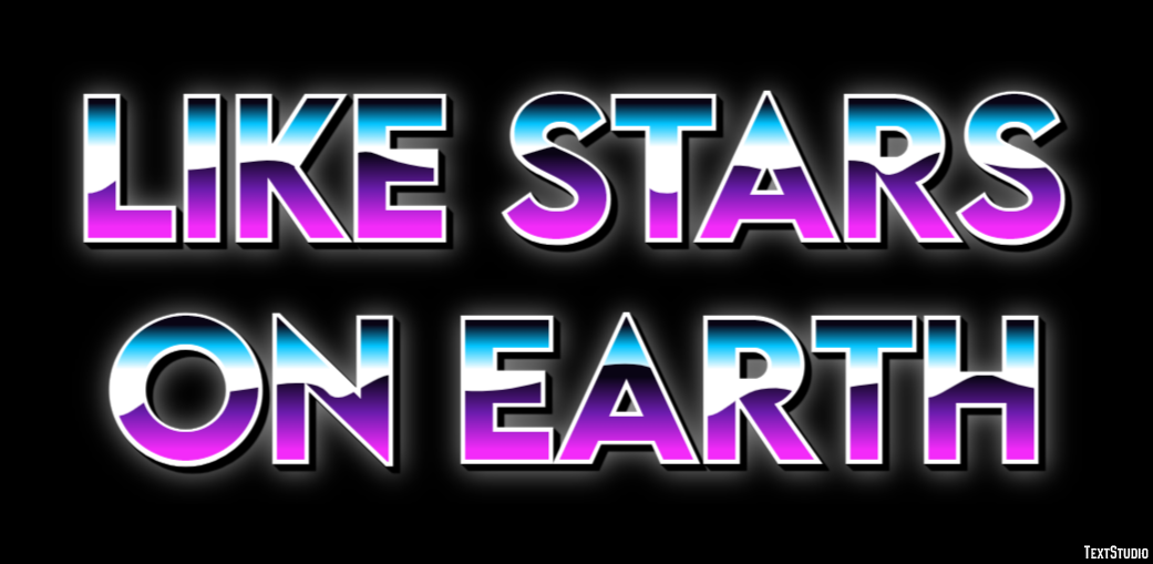 Like Stars on Earth Text effect