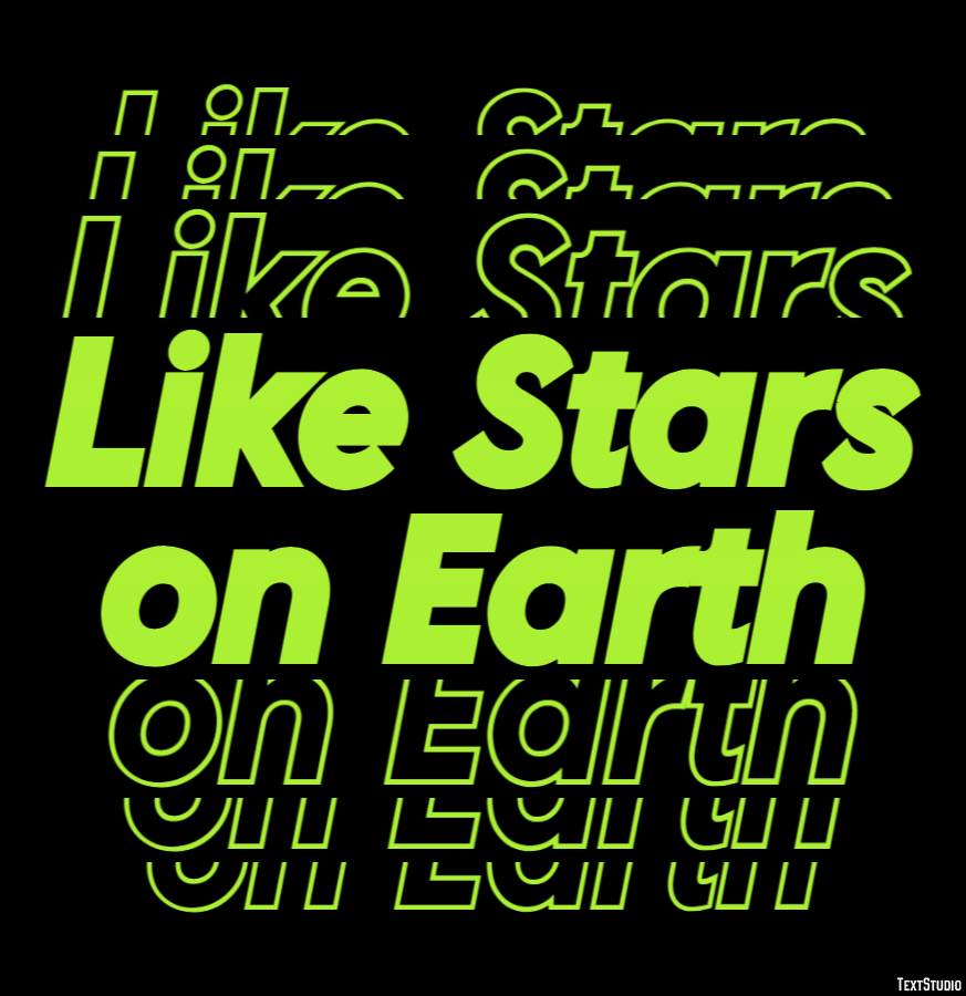 Like Stars on Earth Text Effect