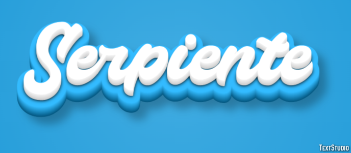 Serpiente Efecto de texto