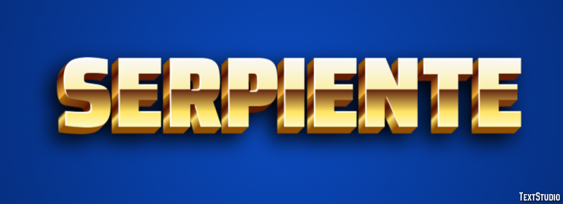 Serpiente Efecto de Texto