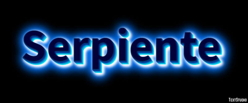 Serpiente Efecto de Texto