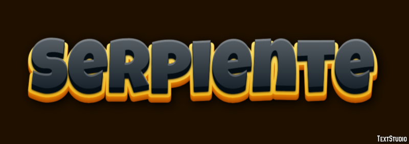 Serpiente Efecto de texto