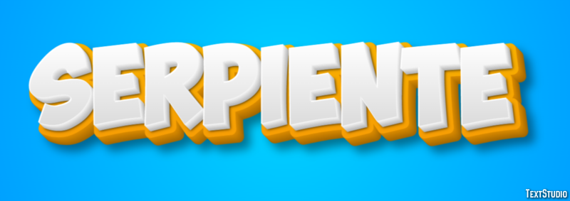 Serpiente Efecto de texto