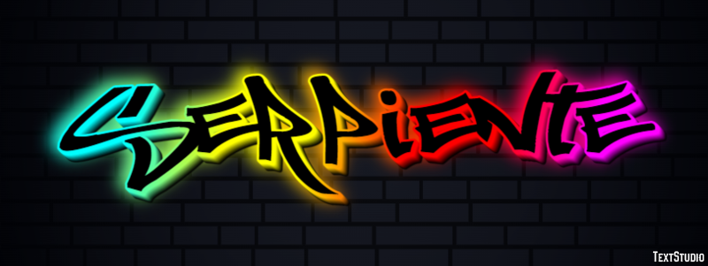 Serpiente Text Effect