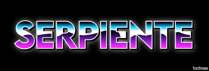 Serpiente Efecto de Texto
