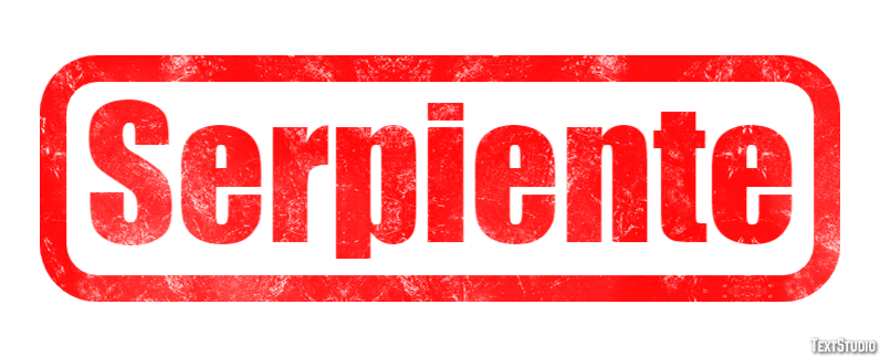 Serpiente Efecto de texto