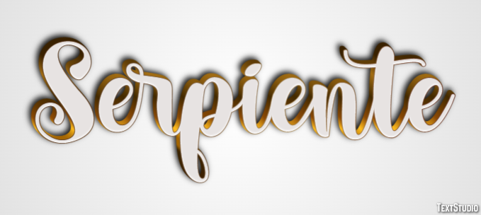 Serpiente Efecto de Texto