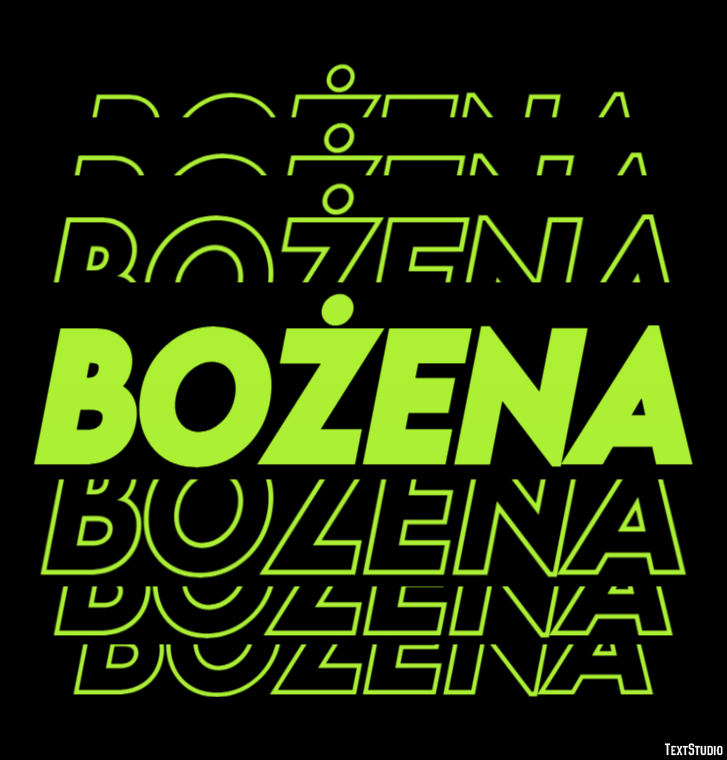 Bożena Efekt tekstowy