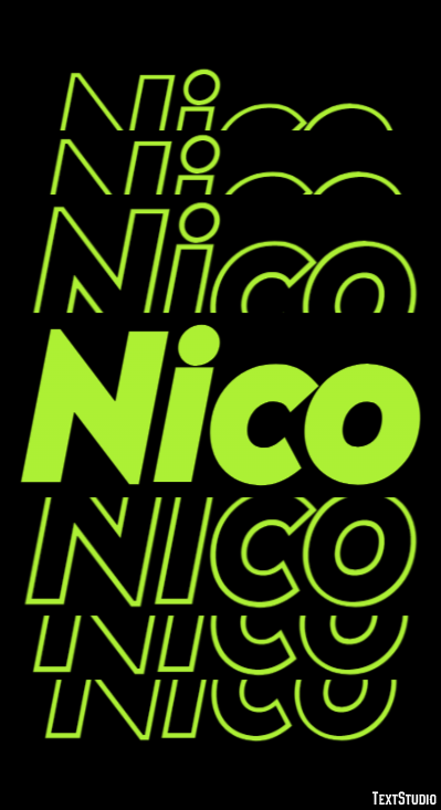 Nico Efekt tekstowy