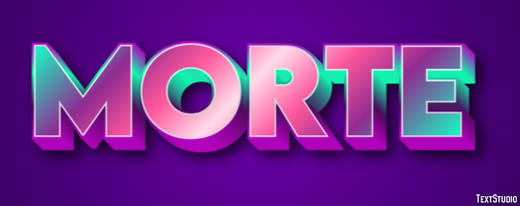 Morte Text effect
