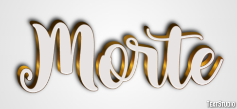 Morte Text effect