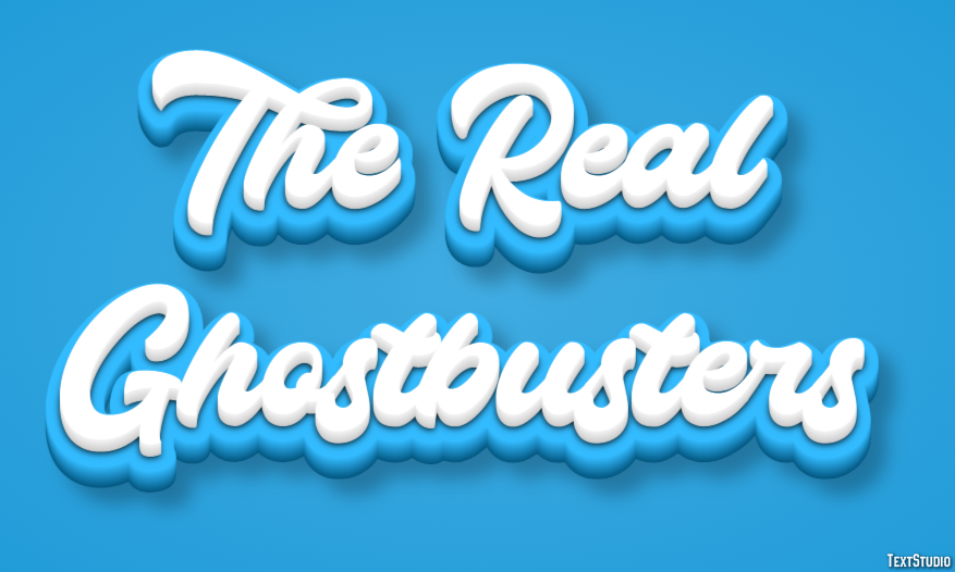 The Real Ghostbusters Text Effect
