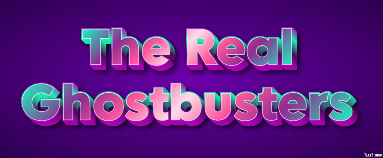 The Real Ghostbusters Text Effect