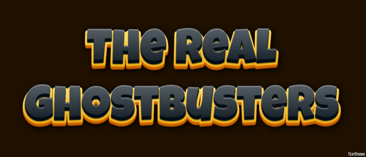 The Real Ghostbusters Text Effect